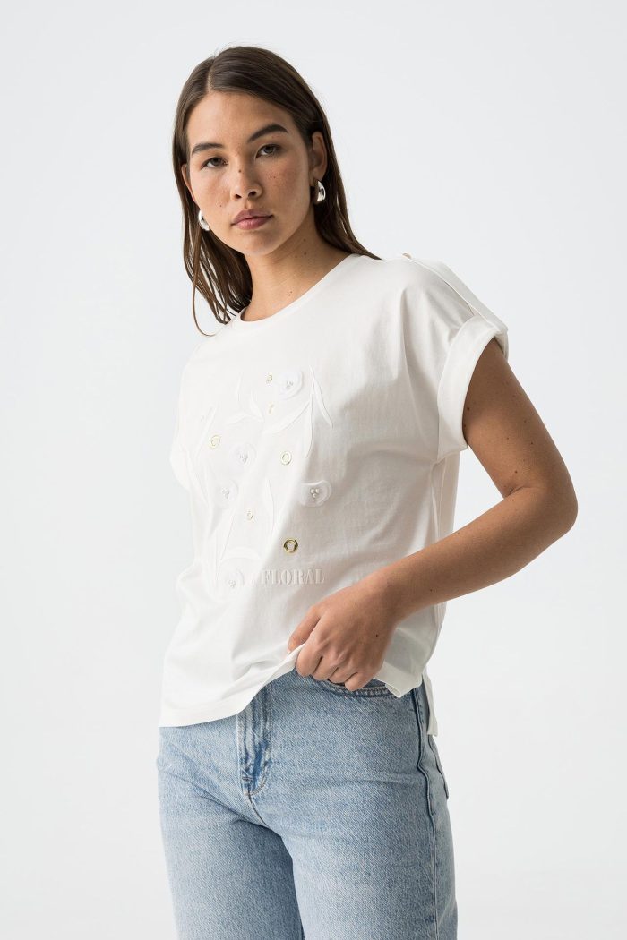 T-shirt Eyelette - Image 2