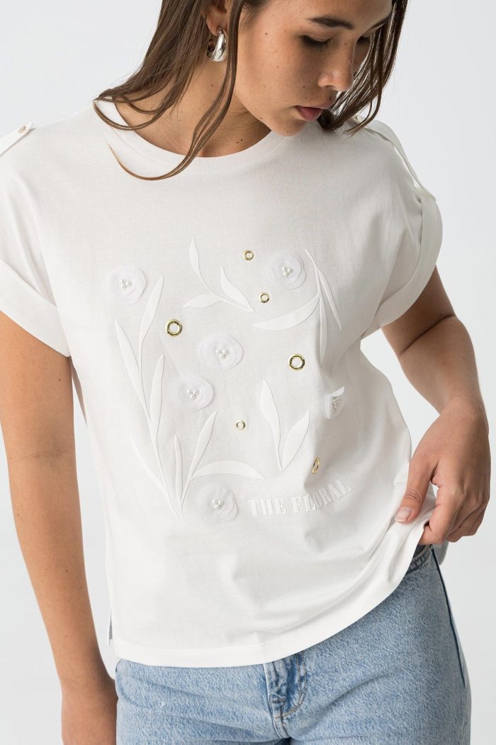 T-shirt Eyelette - Image 1