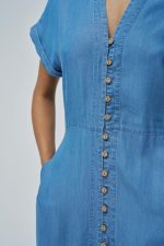VESTIDO MIDI EM LIGHTDENIM - Image 2