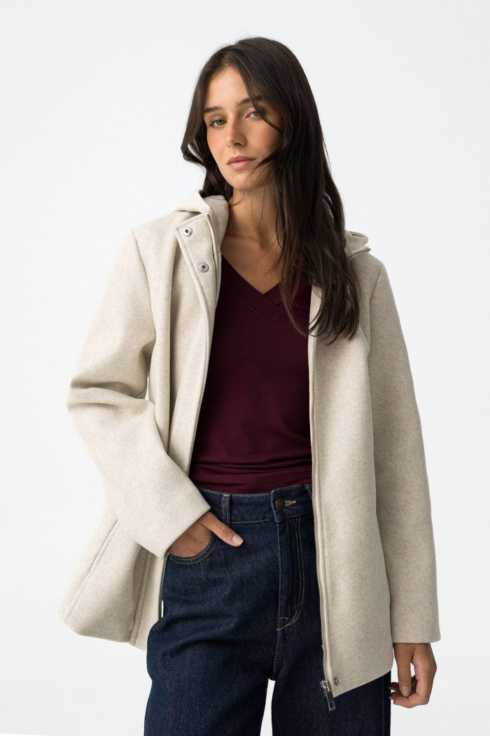 Casaco curto regular fit - Image 1