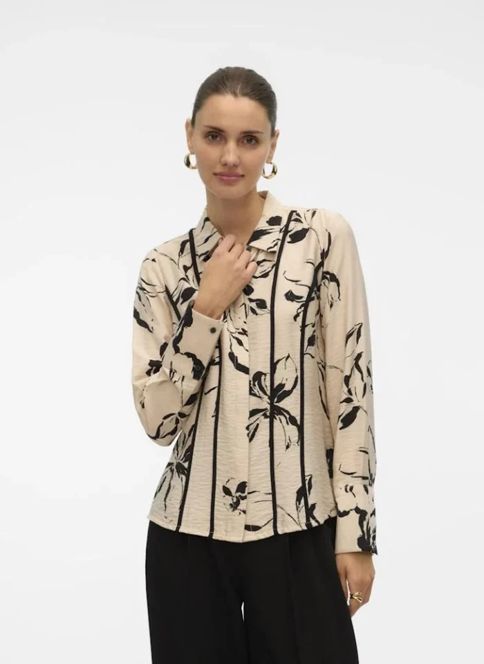 Camisa de manga comprida com estampa floral Vmjoss - Image 1