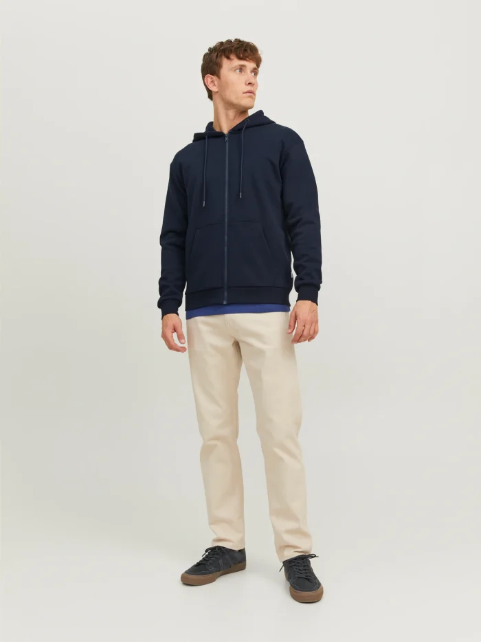 Hoddie com fecho de correr Liso - Image 2