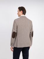 Blazer de lã com micro padrão - Image 4