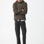 Calças de ganga em cinza escuro