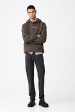 Calças de ganga em cinza escuro