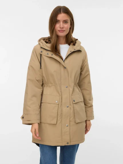 Parka de Forro Acolchoado com Capuz