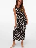 Regular Fit Round Neck Long dress
