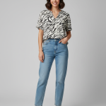 VMJOSIE SS V-NECK GATHERING TOP WVN BOO