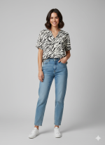 VMJOSIE SS V-NECK GATHERING TOP WVN BOO