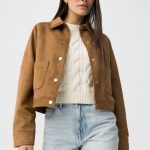 Casaco bege regular fit