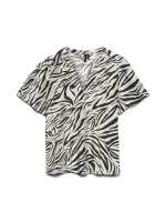 VMJOSIE SS V-NECK GATHERING TOP WVN BOO - Image 2