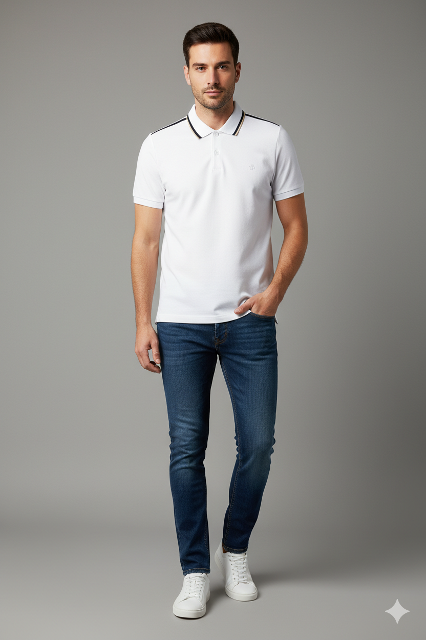 Generated Image February 24, 2026 - 2_11PM POLO REGULAR FIT SPORT TAPE - Image 1