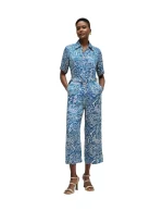 SHORT-SLEEVED PRINT JUMPSUIT