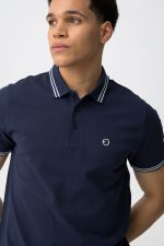 Polo regular de cor azul - Image 3