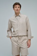 CAMISA COM MISTURA DE LINHO