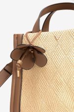 Carteira quadrada castanha boho - Image 3