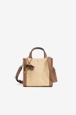 Carteira quadrada castanha boho