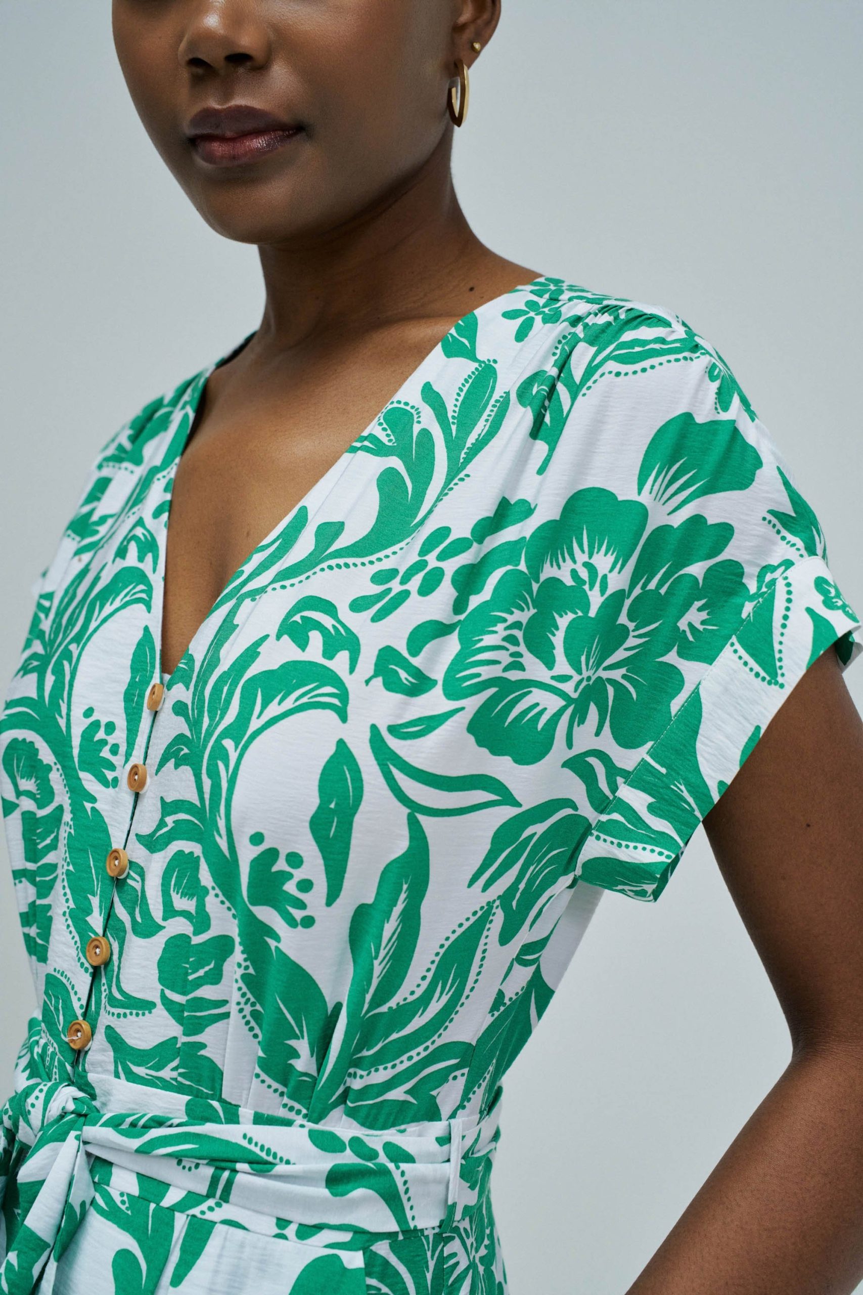 VESTIDO COM PADRÃO FLORAL - Image 3