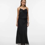 VMJULIA Cintura alta Saia Longa