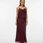 VMJULIA Cintura alta Saia Longa