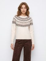 Camisola de cor bege