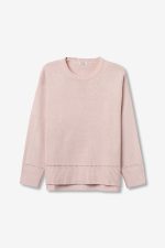 Camisola larga de cor rosa claro - Image 2