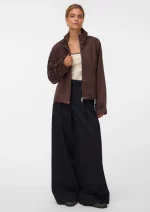 Vero Moda Giubbino Donna Josemaja Marrone - Image 3