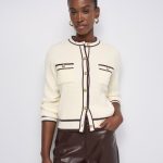 CARDIGAN COM BOTÕES DOURADOS