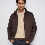 CASACO BOMBER EFEITO SUEDE